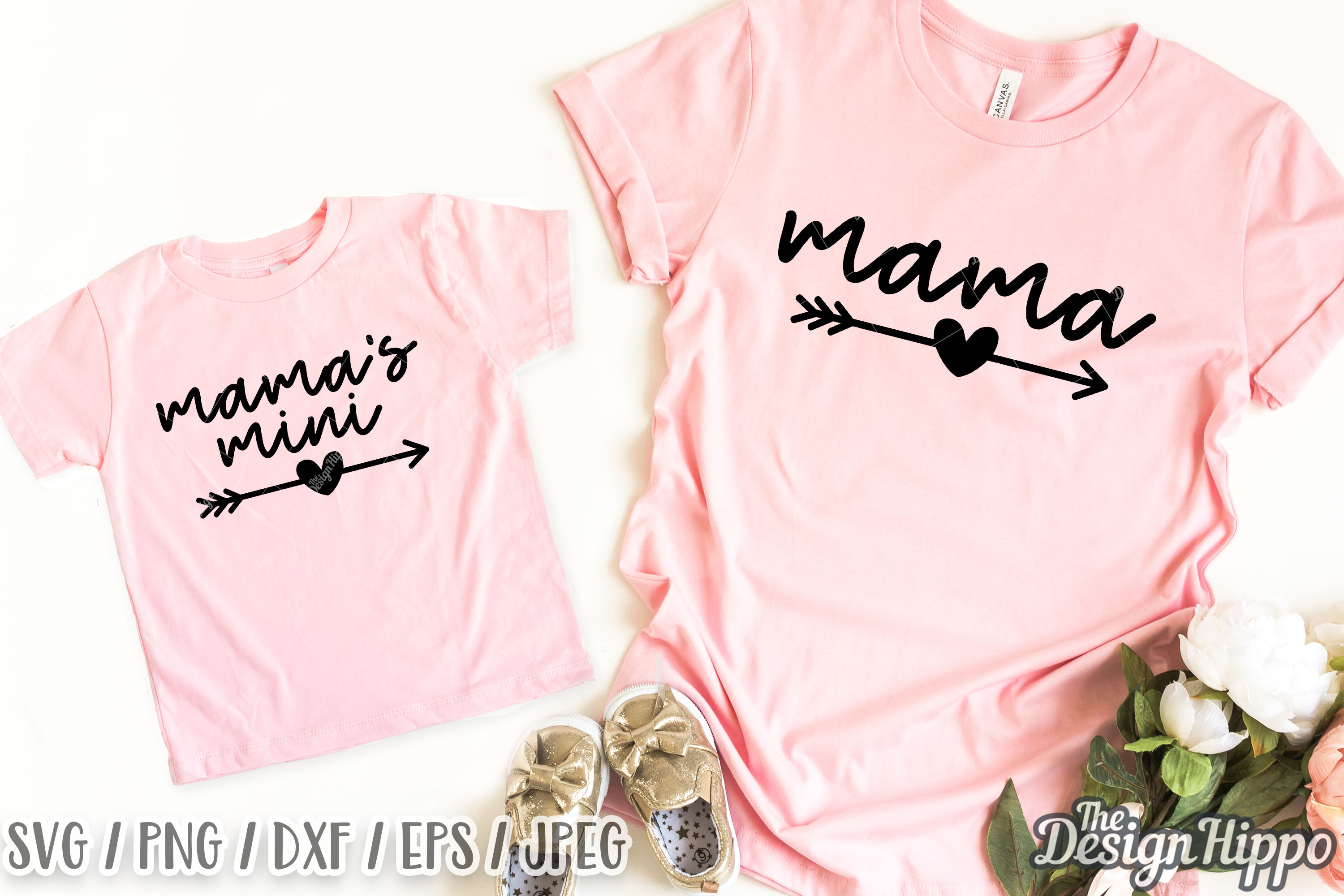 Download Mama SVG, Mama's Mini SVG, Mommy & Me SVG DXF PNG Cut Files