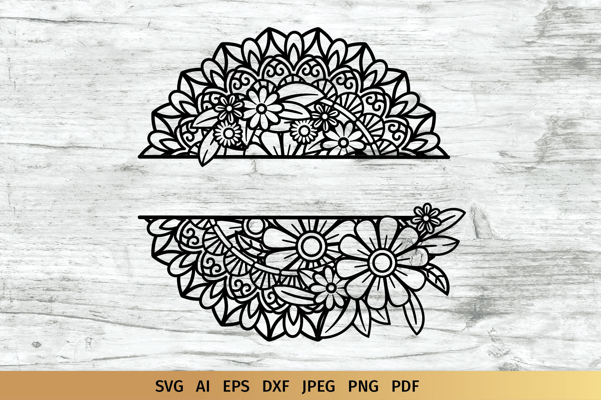 Mandala Split Monogram