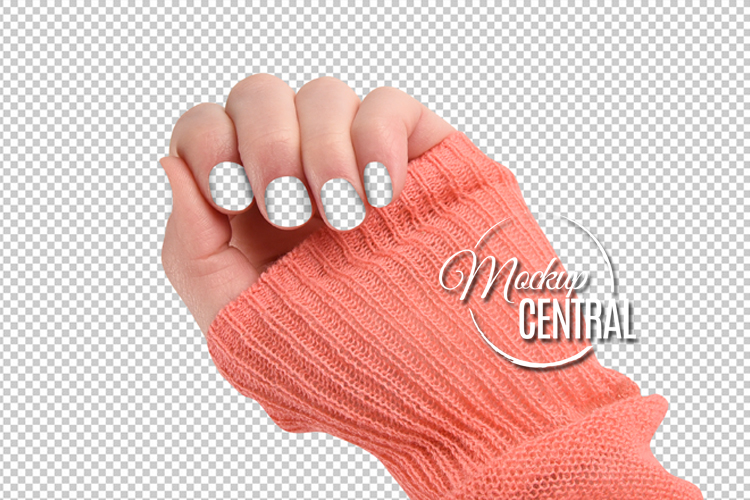 Download Finger Nail Mockup, Beauty Manicure Nails PSD File