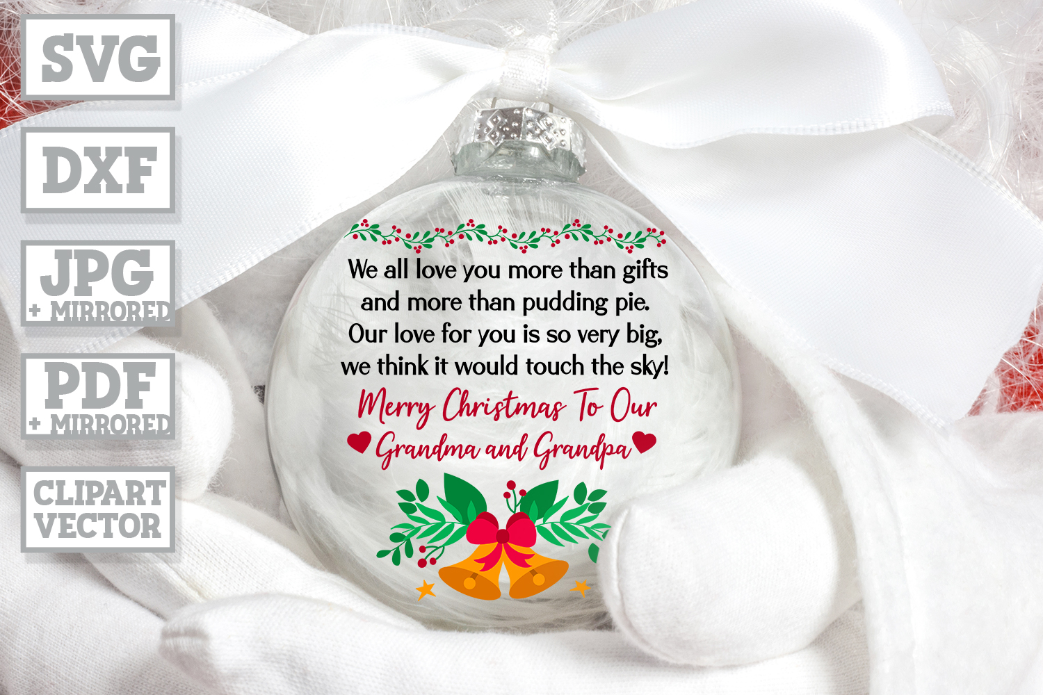 Download Christmas Wish For Grandparents - Grandpa Grandma Gift SVG