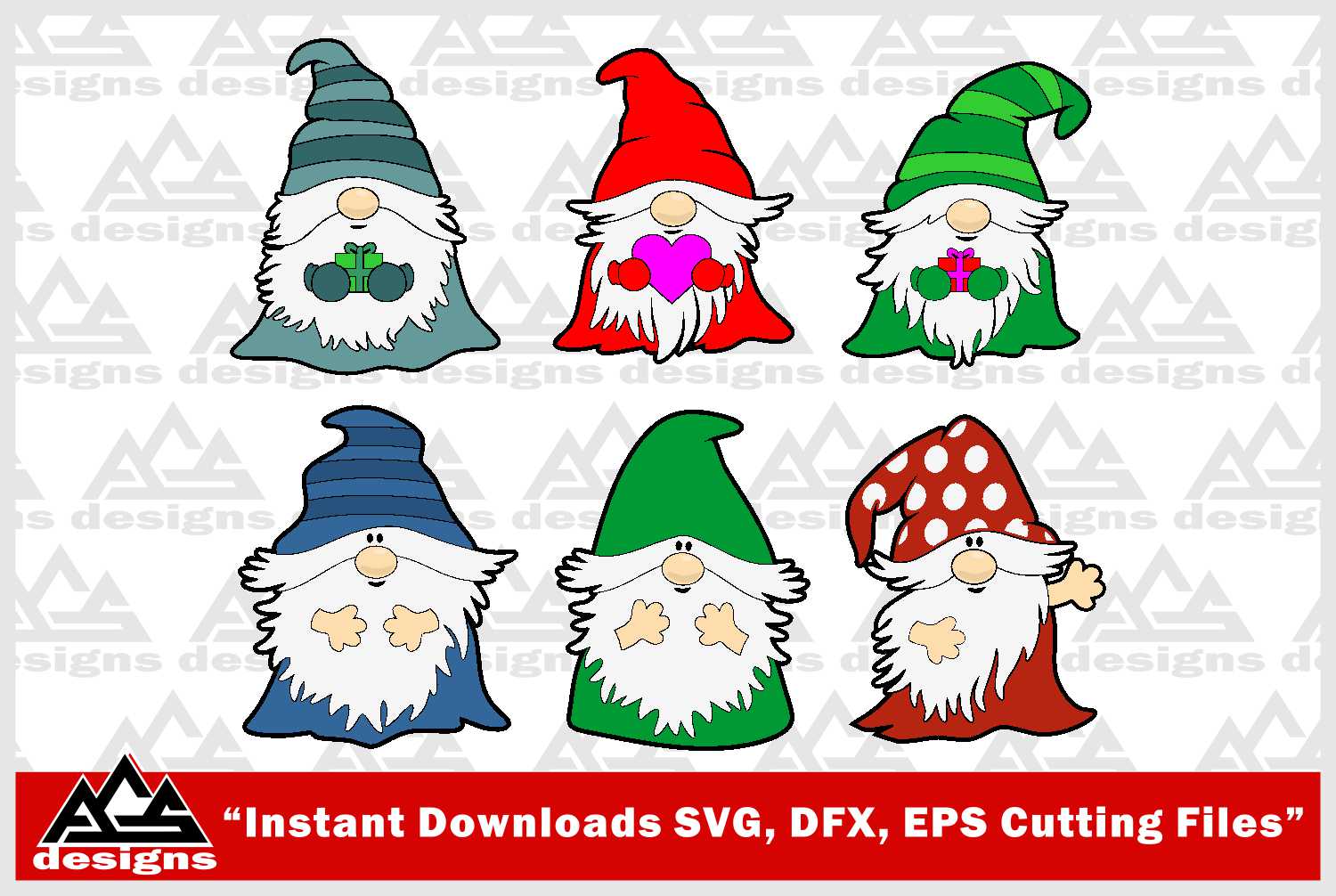 Download Cute Gnome Christmas Valentine Svg Design (373594) | Cut ...