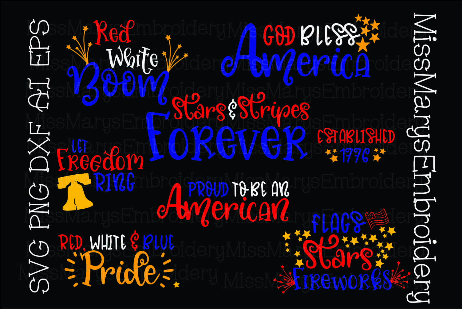 Download Fourth of July Patriotic Sayings Bundle SVG Cutting File ...