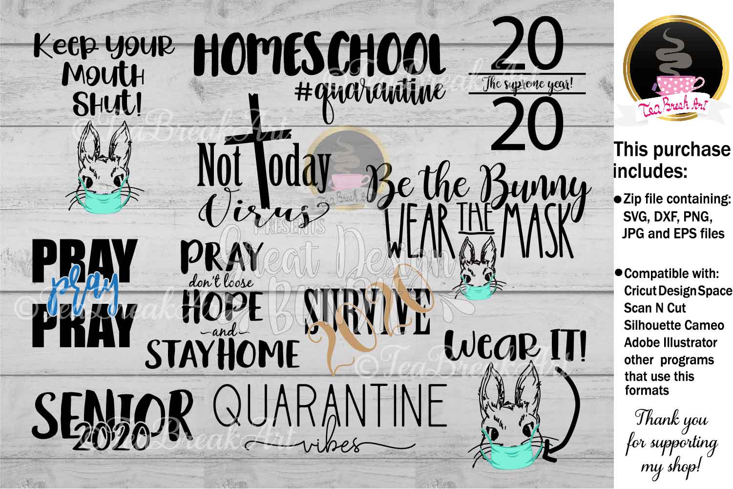 Download Quarantine Life Svg Set 2020 Cutting files 1133