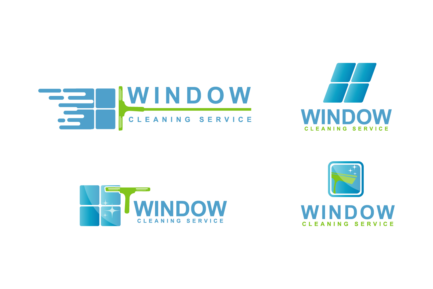 window cleaning logo collection (325987) | Logos | Design Bundles