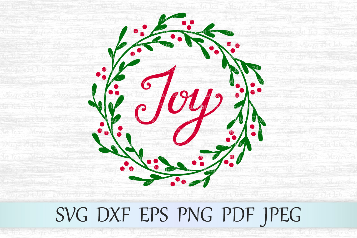 Download Joy wreath svg, Christmas svg, Holly wreath svg (162494 ...