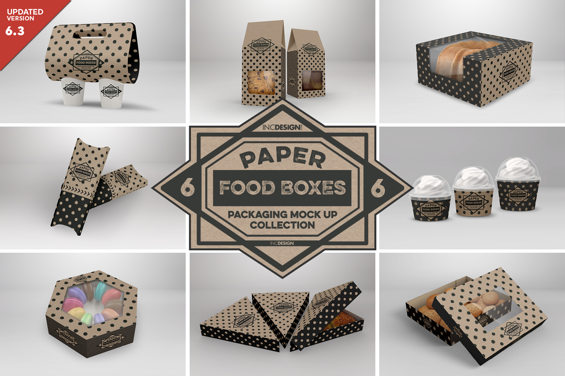 Download VOL.6 Food Box Packaging MockUps