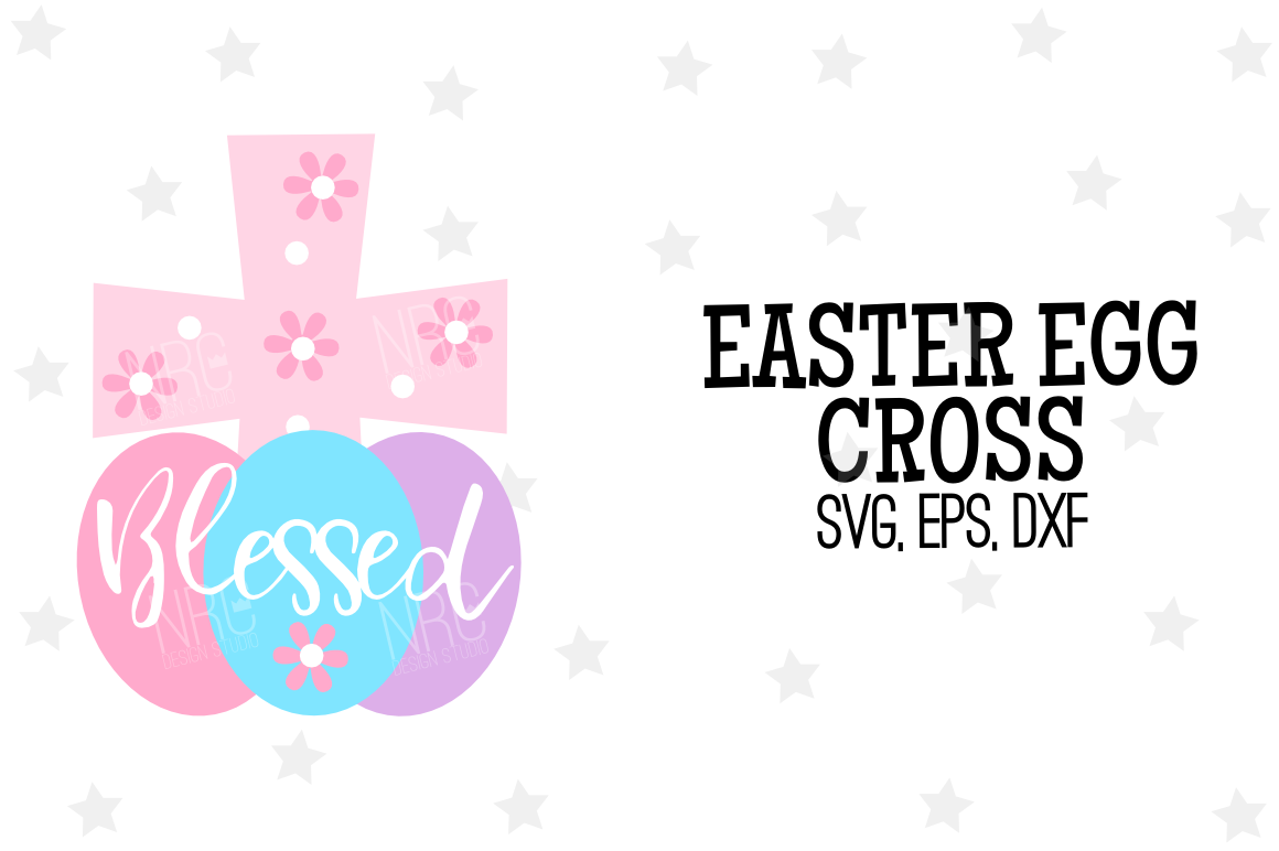 Easter Egg Cross SVG File