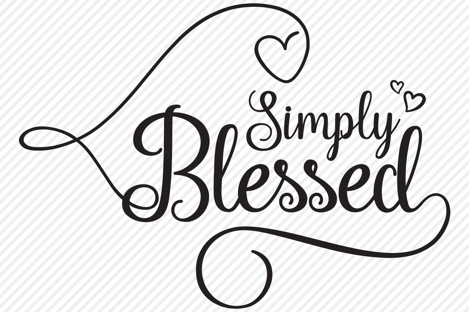 Download Simply Blessed SVG, Cut File, Christian Shirt Design