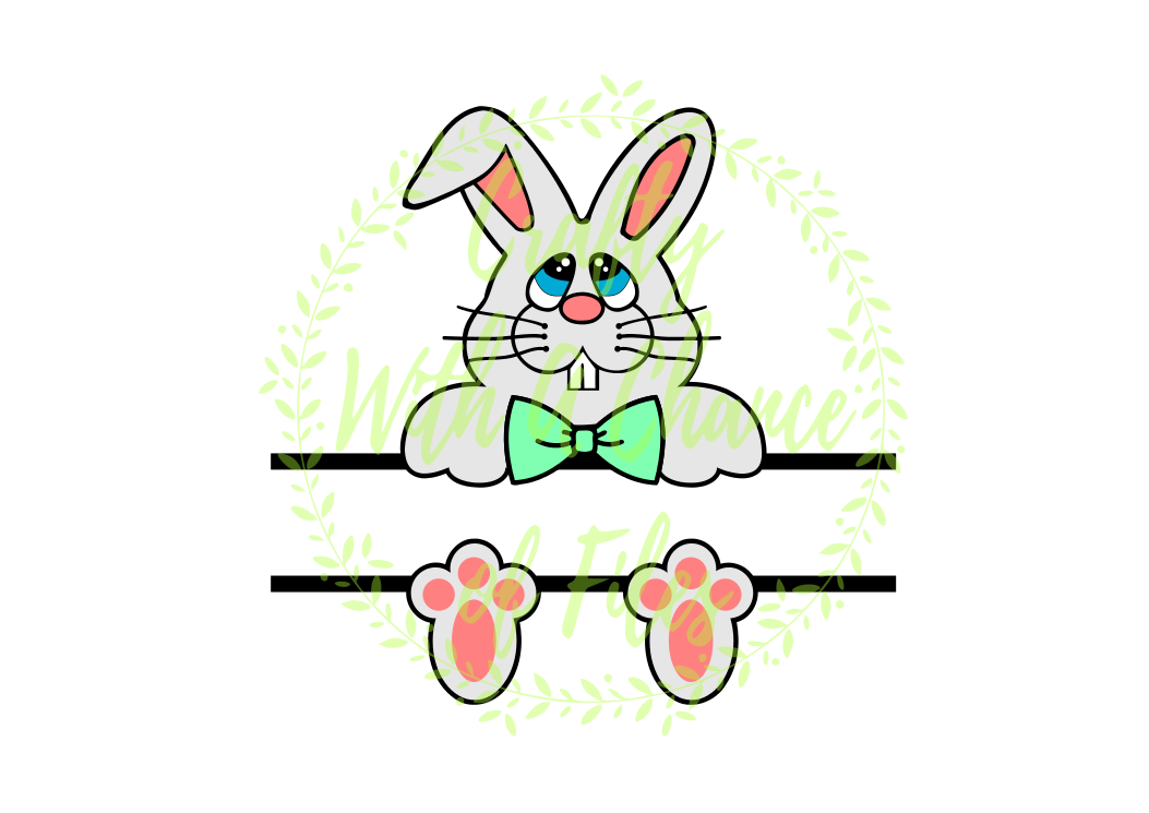 Download Easter Bunny Boy Easter Basket Design SVG Vector Cutting File For Use With Cricut and Silhouette