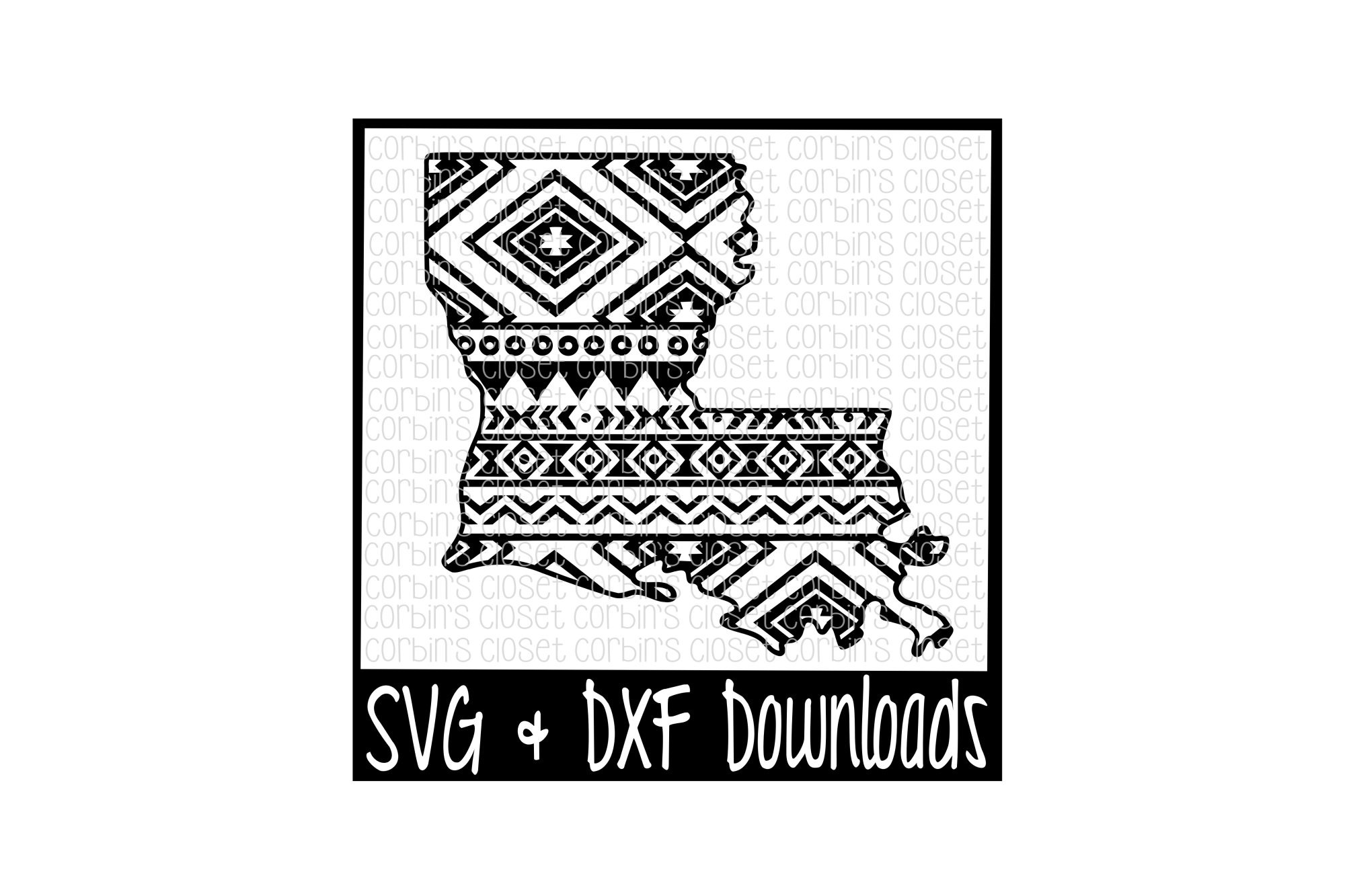 Download Louisiana SVG * Aztec Louisiana Cut File