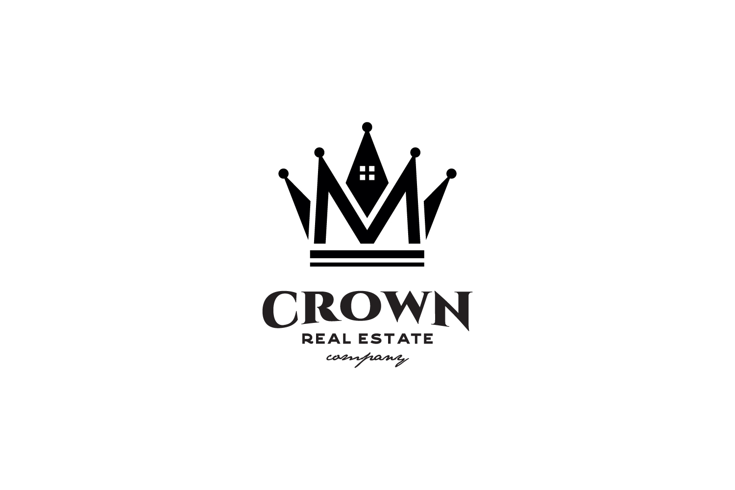 Crown Real Estate Logo (320996) Logos Design Bundles