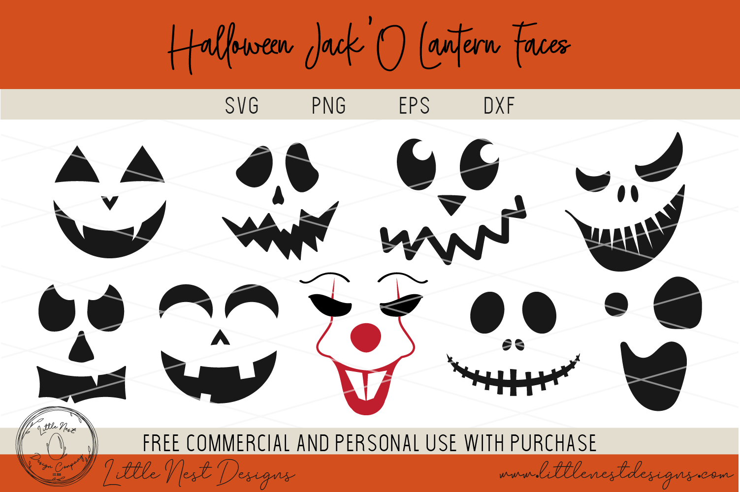 easy halloween jack o lantern faces