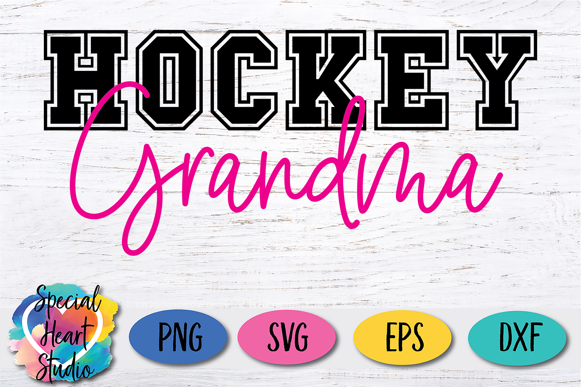 Download Hockey Grandma - A Hockey SVG Cut File
