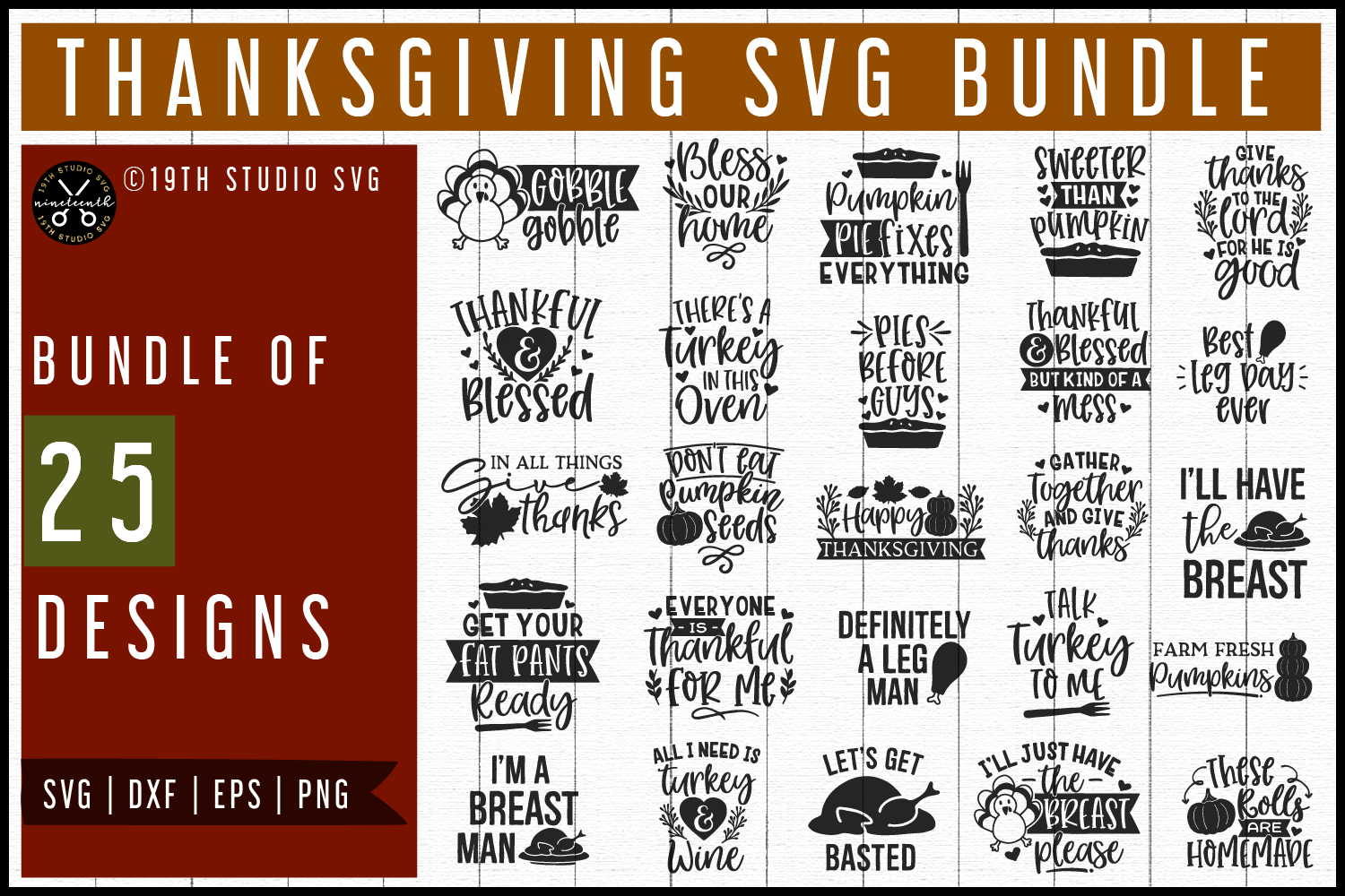 Download Thanksgiving SVG Bundle | MB58