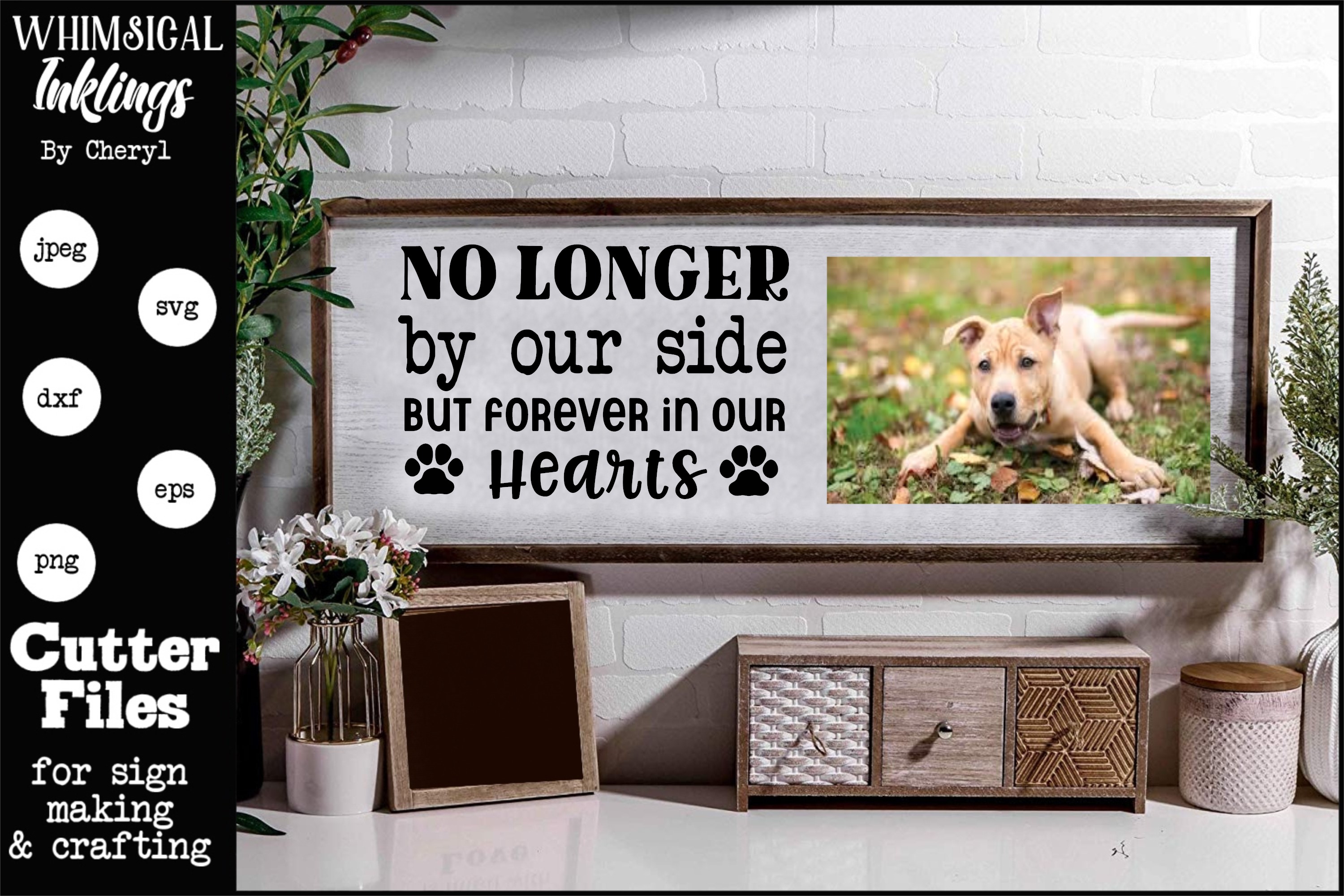 Download Forever In Our Hearts Dog Memorial Svg