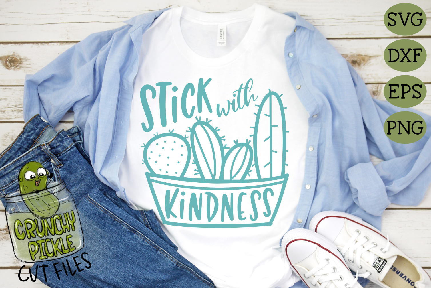 Download Stick With Kindness Cactus SVG