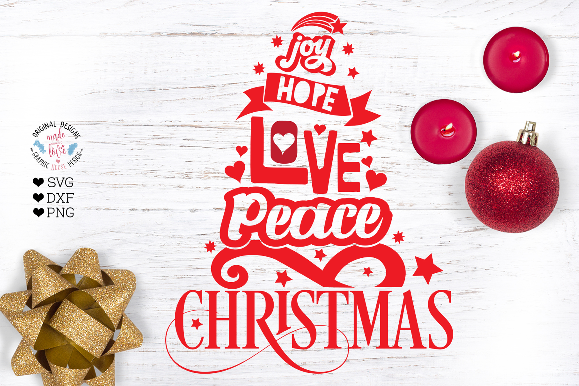 Download Joy Hope Love Peace Christmas (383542) | Printables ...