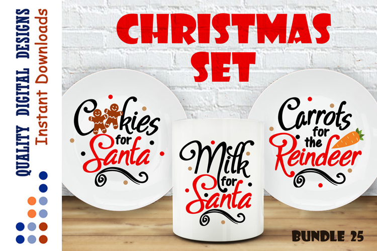 Download BUNDLE Cookies for Santa svg Milk For Santa svg (157357) | SVGs | Design Bundles