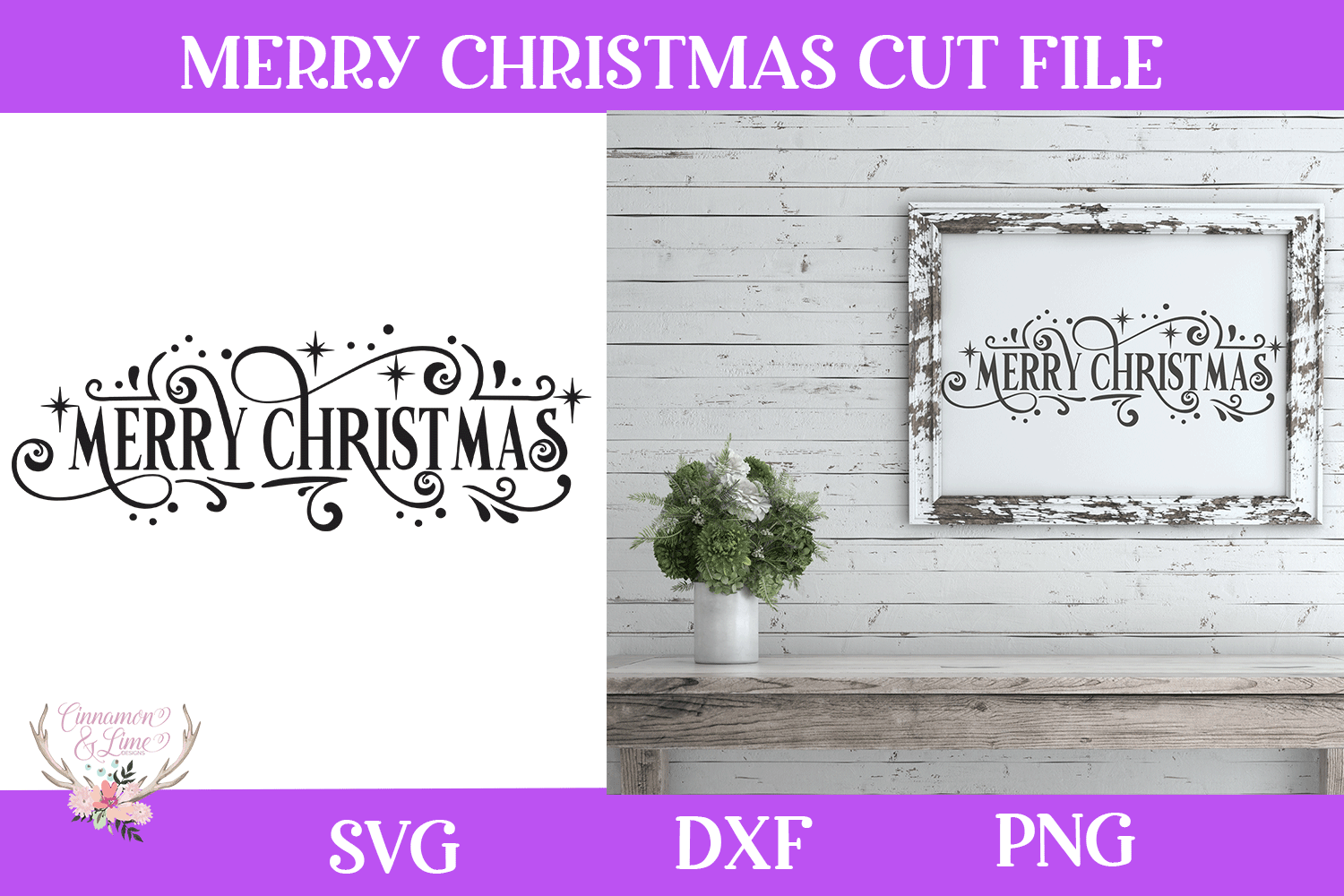 Download Christmas Svg - Merry Christmas Farmhouse Vintage Sign