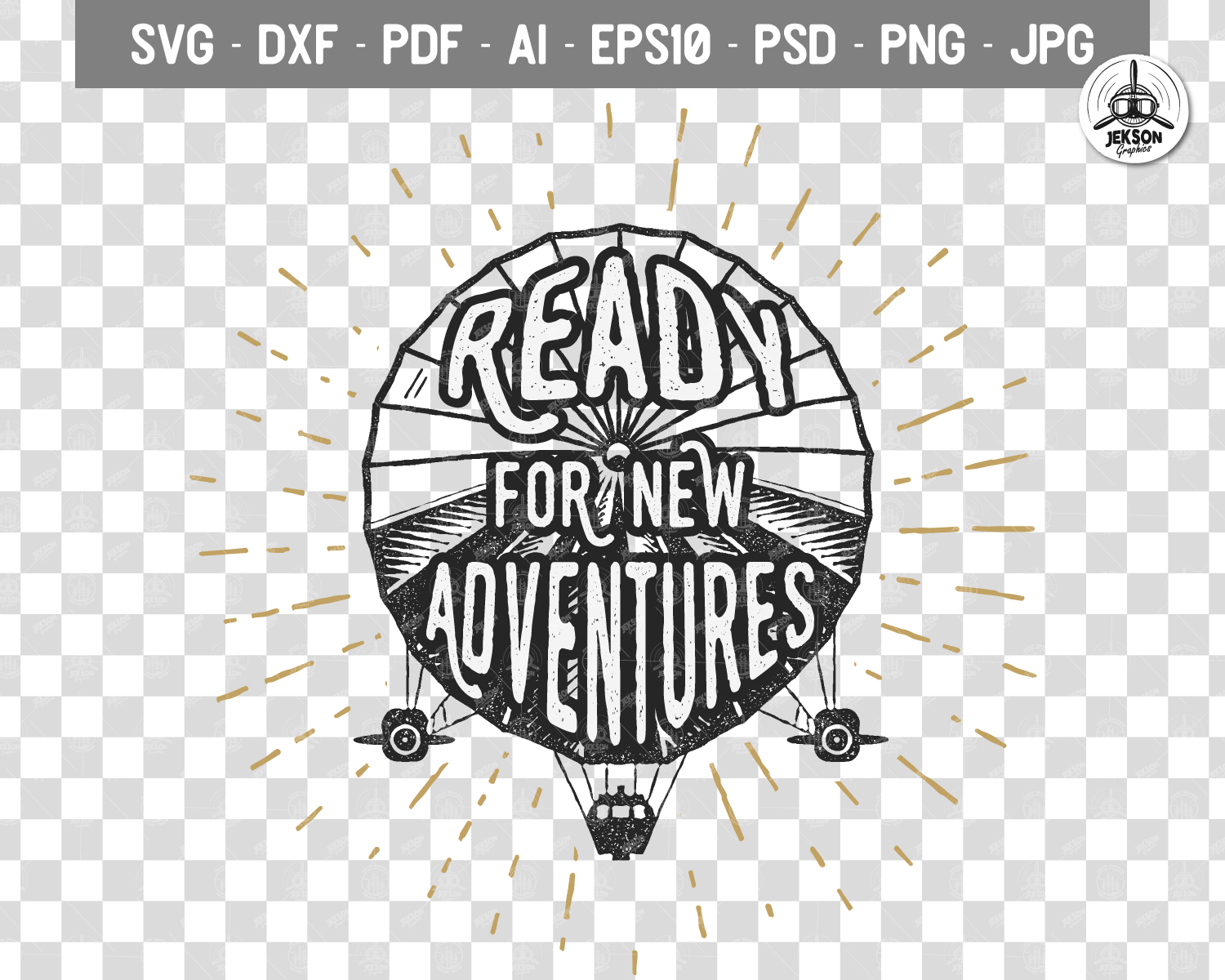 Vintage Adventure Print / Retro Graphic T-Shirt SVG File