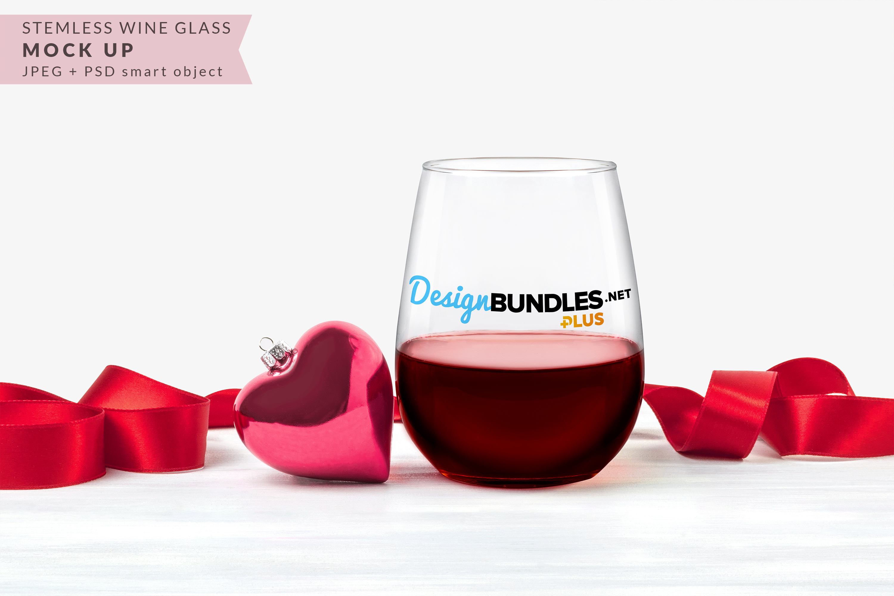 Download Stemless Wine Glass mock up