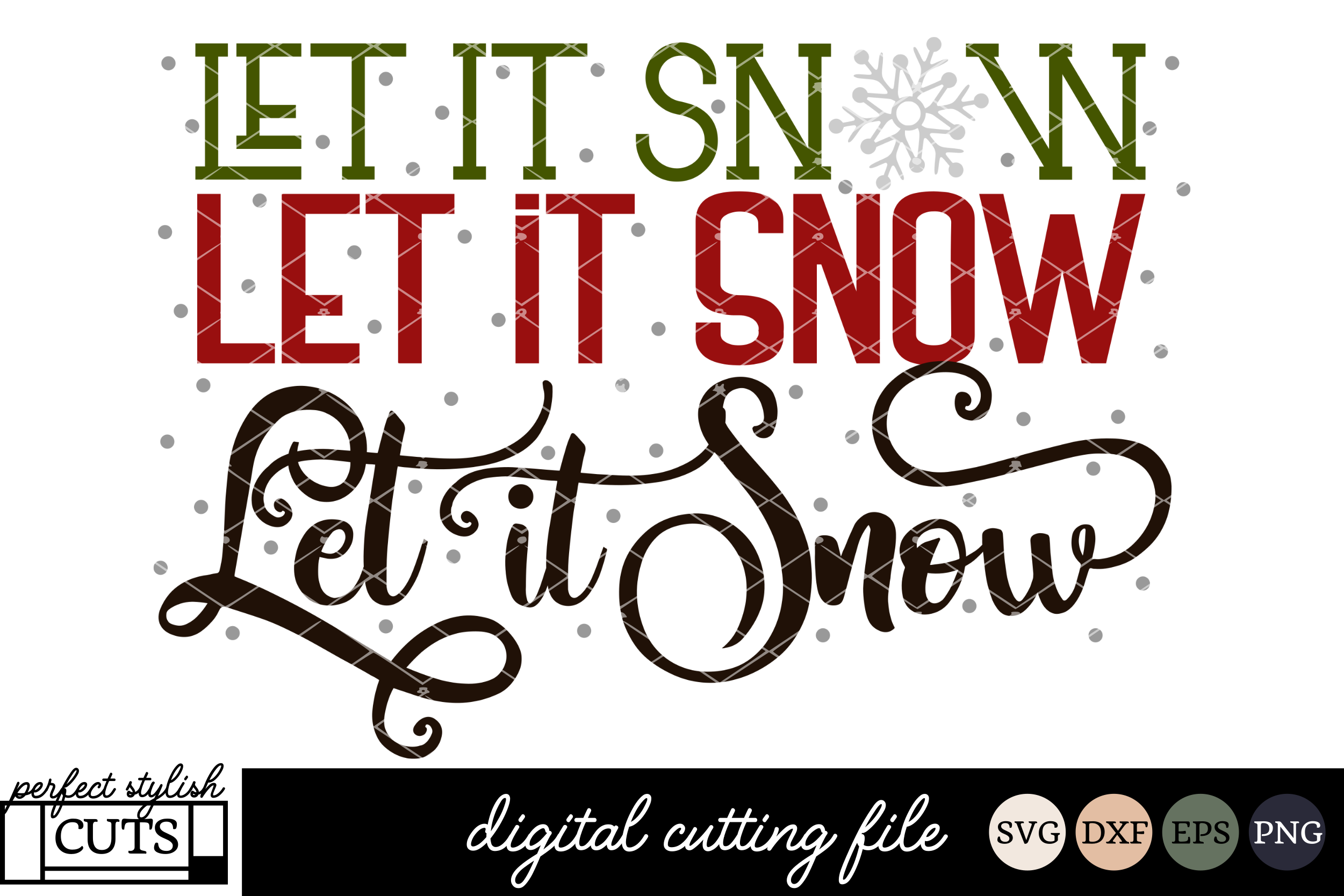 Download Christmas SVG - Let It Snow SVG File (118481) | SVGs ...