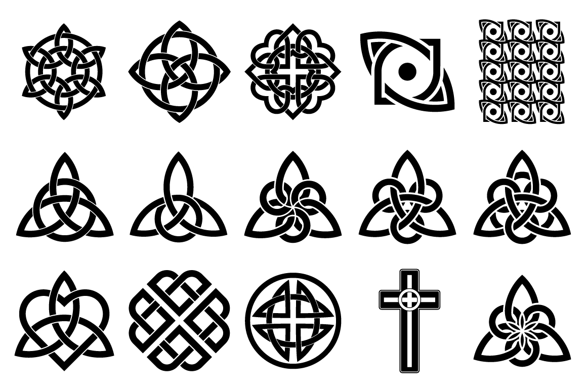 Celtic Knot Style Symbols (512795) | Decorations | Design Bundles