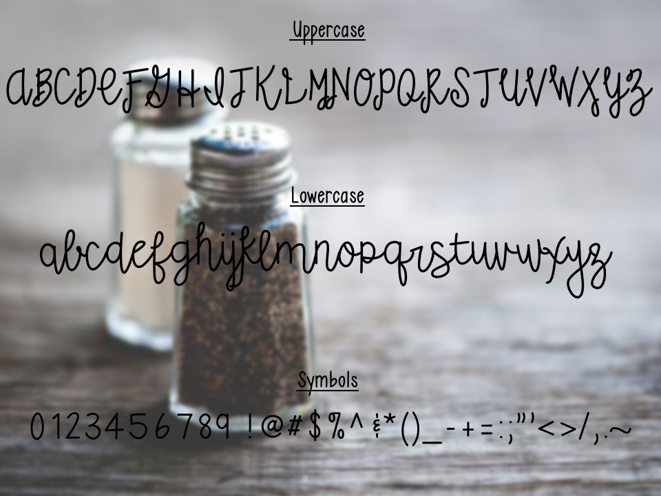 Salt and Pepper (29046) Script Font Bundles