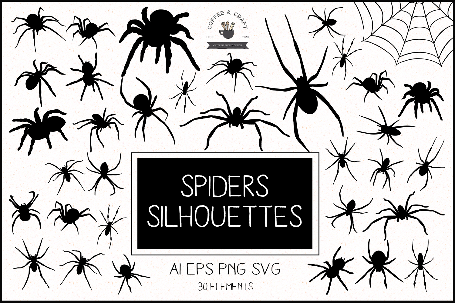 Spiders silhouettes