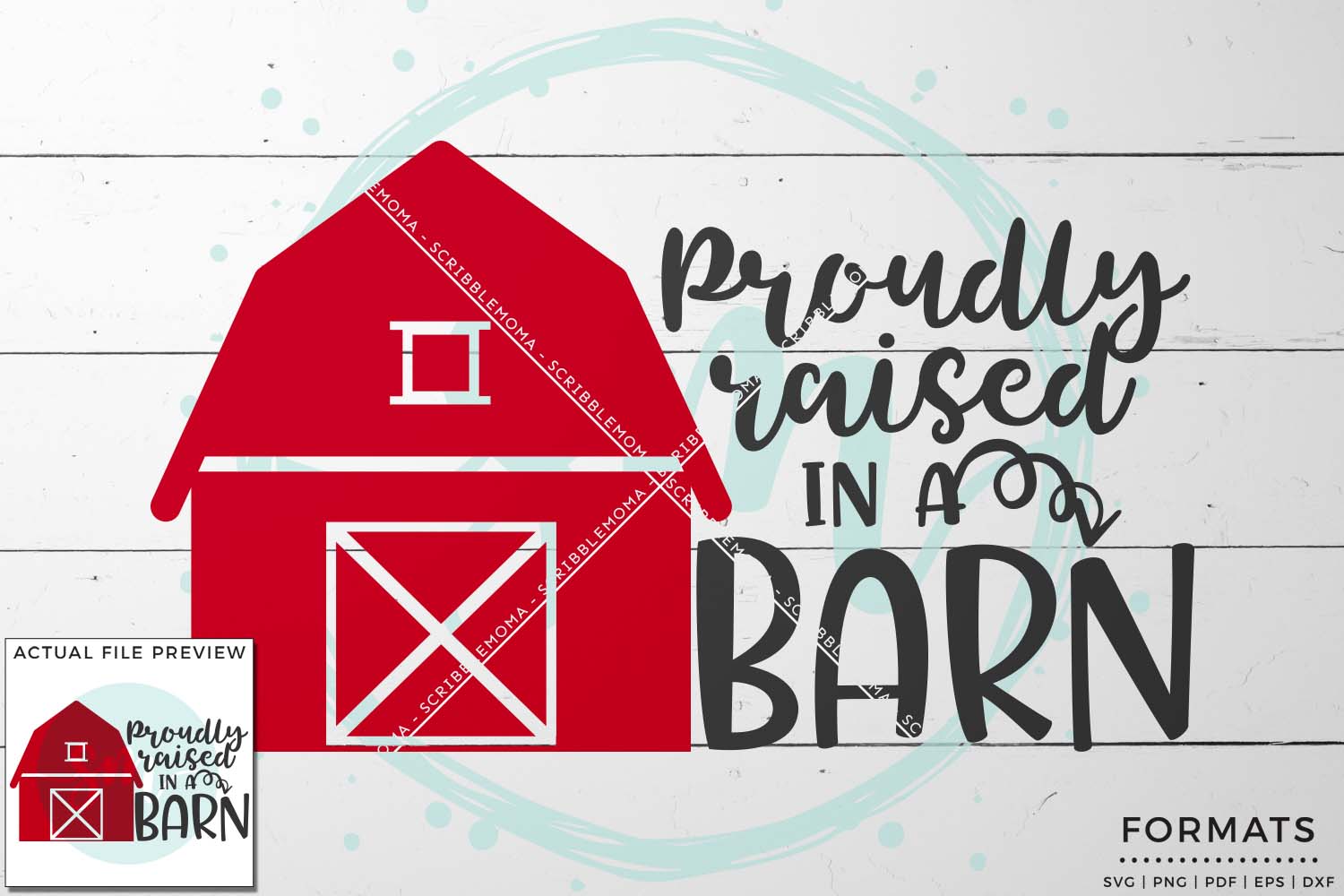 Raised in a Barn SVG Small Commercial Use SVG & Instant Download