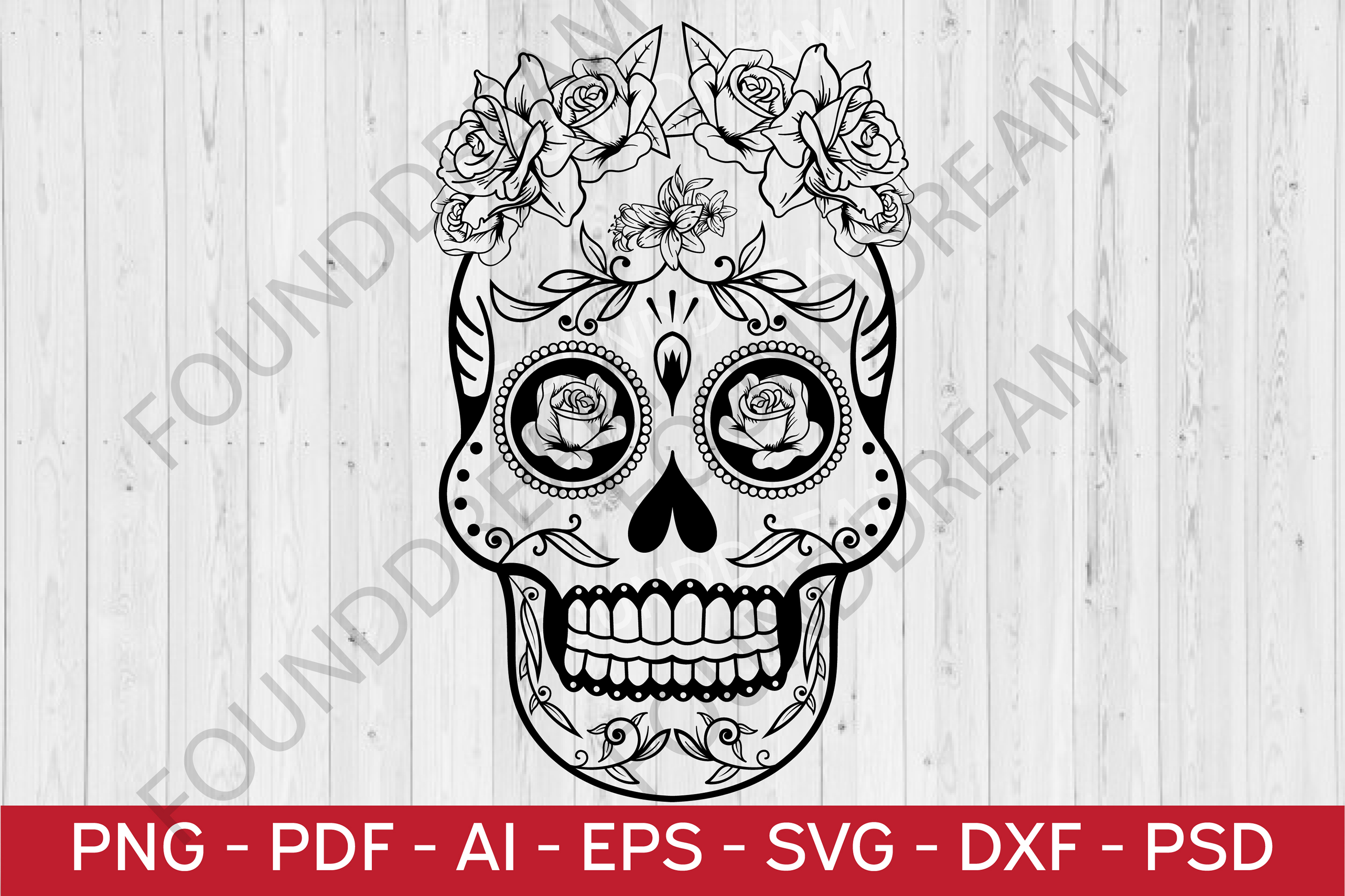 Download Sugar Skull SVG cut file (353321) | Cut Files | Design Bundles