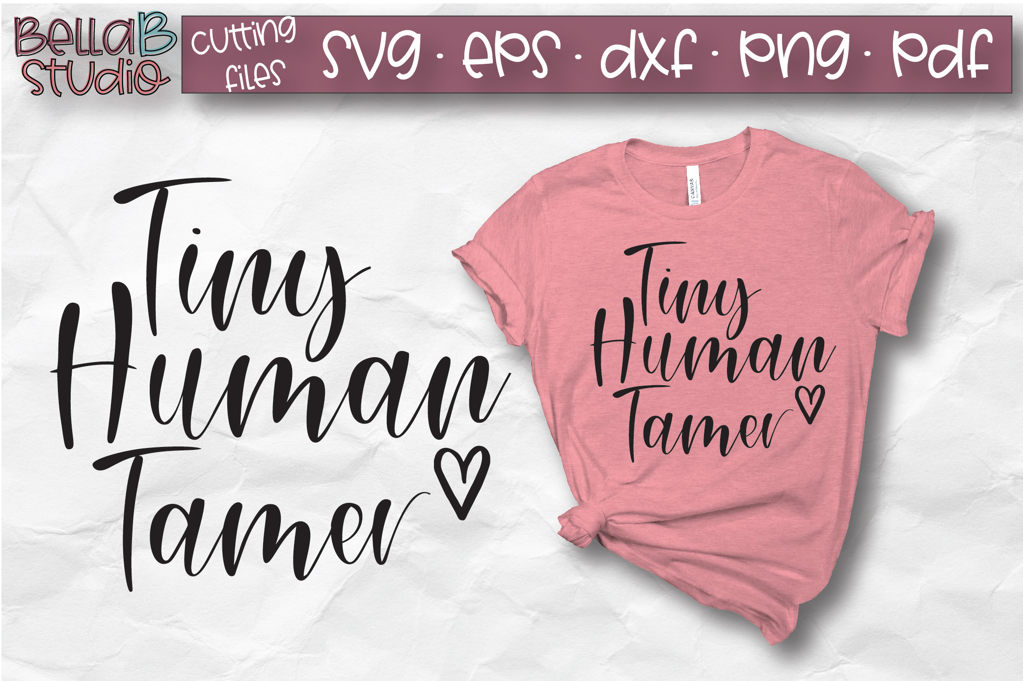 Tiny Human Tamer Svg File Funny Mom Svg Cutting File 105604 Svgs Design Bundles