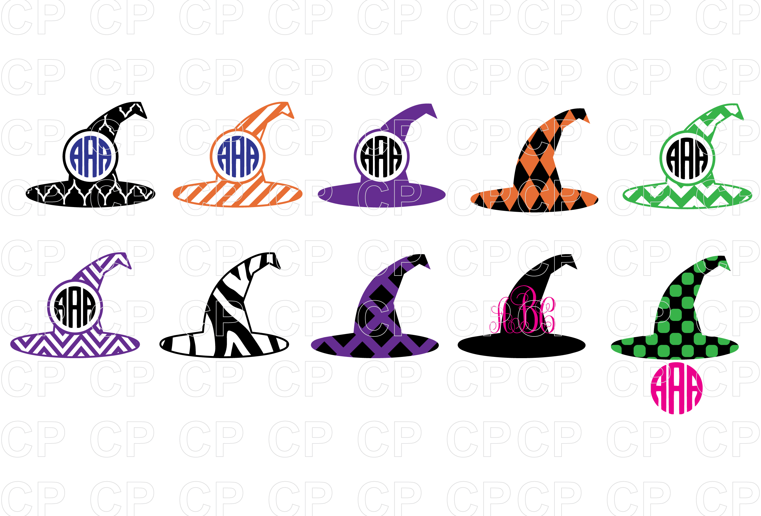 Download Witch Hat Halloween Bundle SVG Cut Files, Witch Hat ...