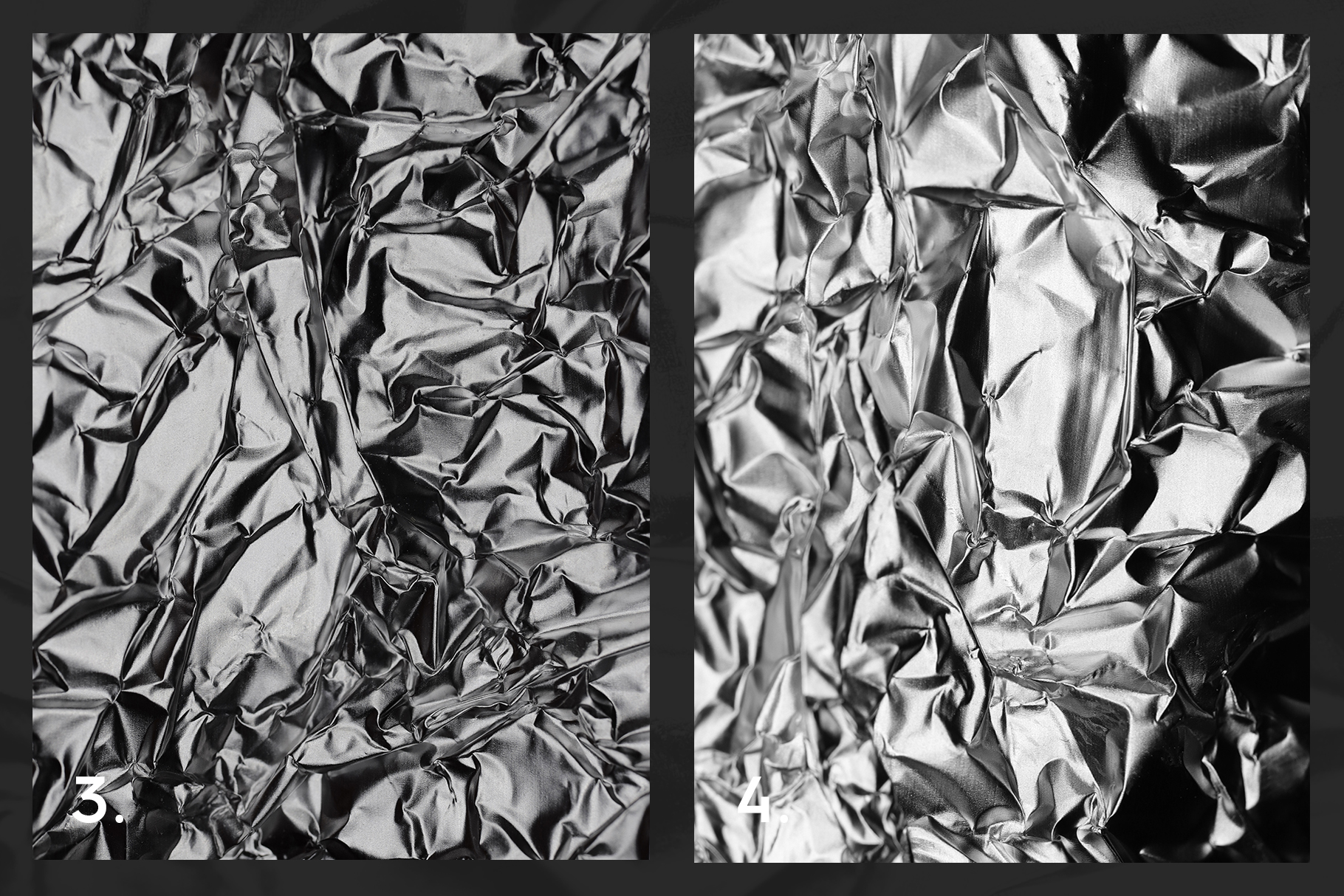 Black & White Metallic Textures