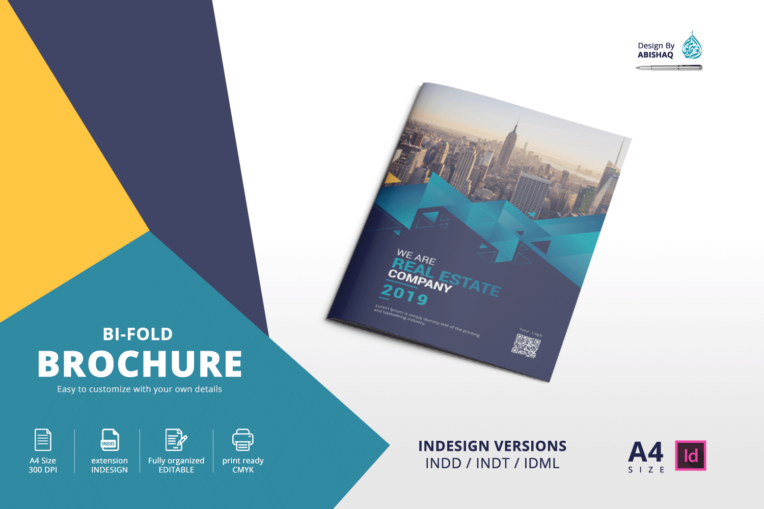 Bi Fold Brochure Indesign Template Free 