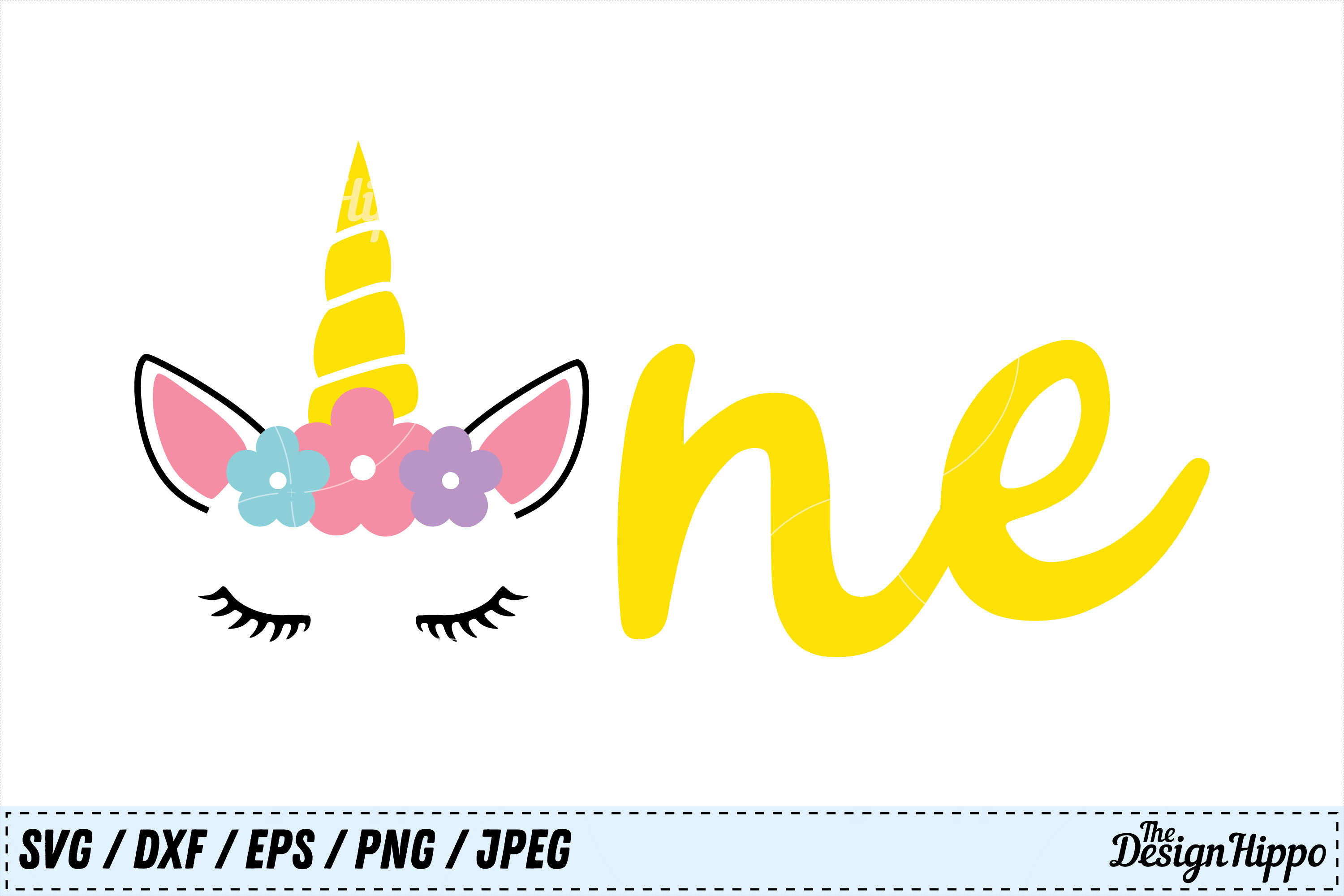 Download First Birthday Unicorn Svg