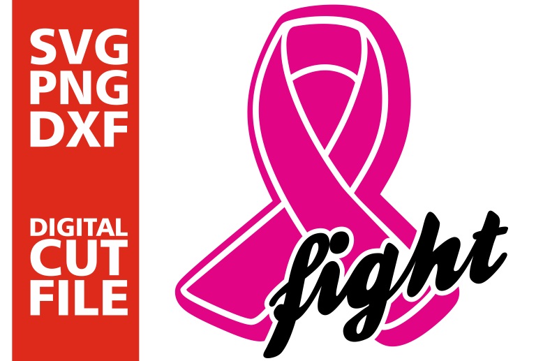 Fight Svg Breast Cancer Pink Ribbon Svg Survive Cancer