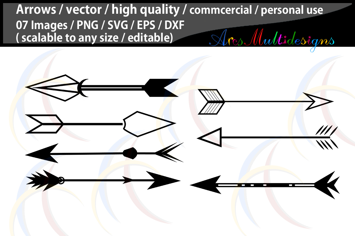 arrows silhouette / Arrows SVG file / commercial ...