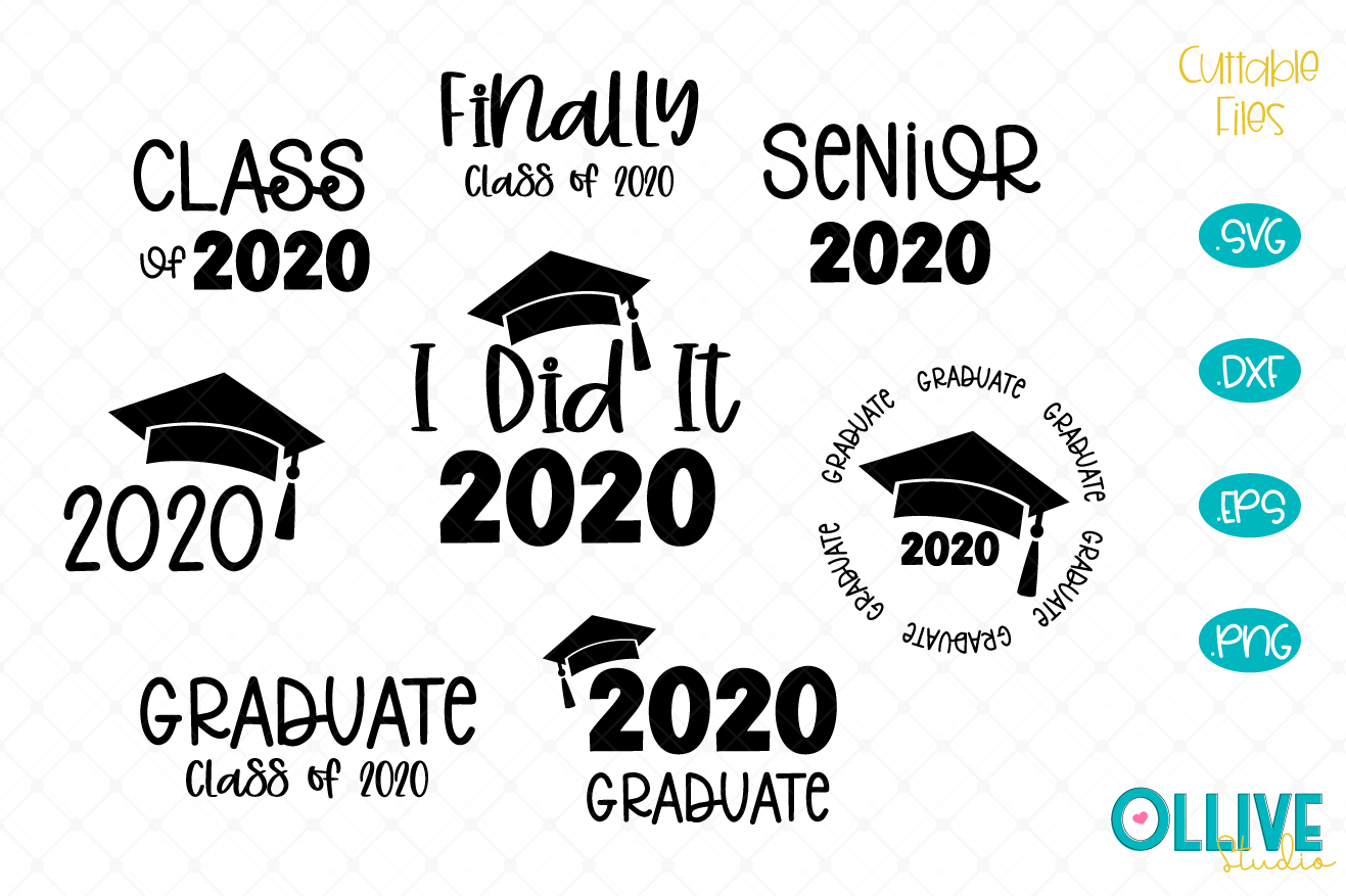 Download Graduation 2020 SVG, Graduate Cut Files (531507) | Cut ...