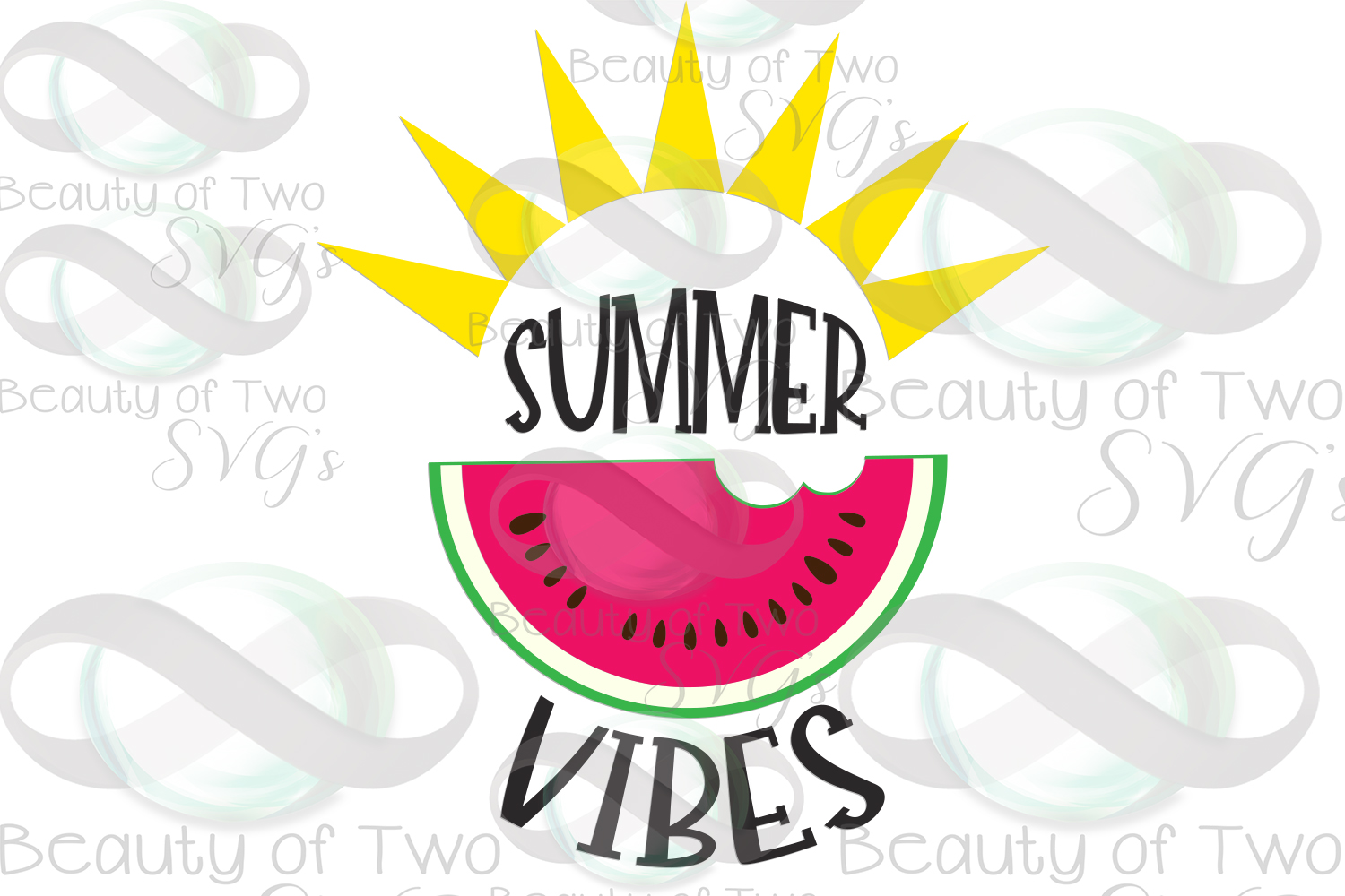 Download Summer Vibes svg and png, Summer sign svg, Watermelon svg