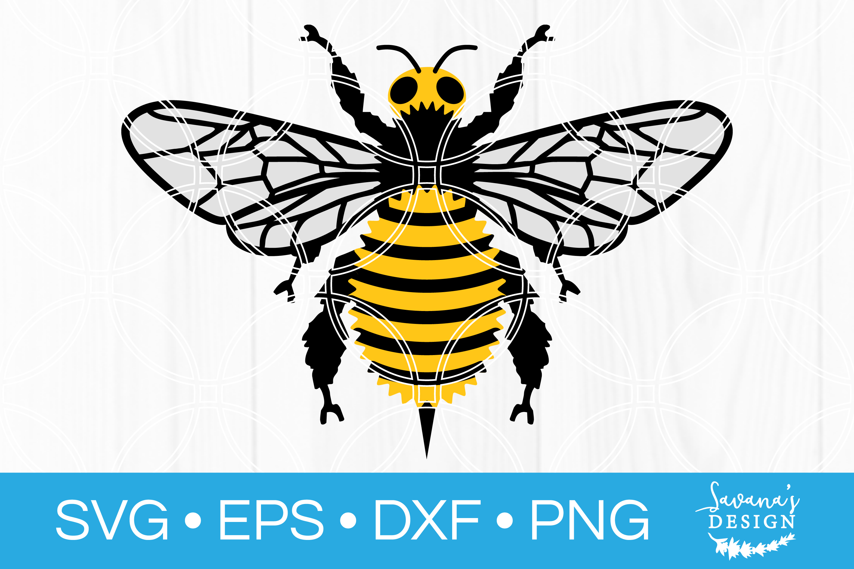 Free Honey Bee Svg Files : Bee Clipart Graphic By Mybeautifulfiles