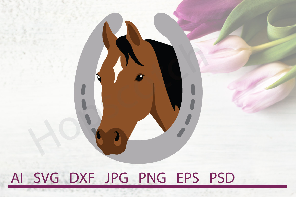 Download Horse SVG, Horseshoe SVG, DXF File, Cuttable File (101063) | SVGs | Design Bundles
