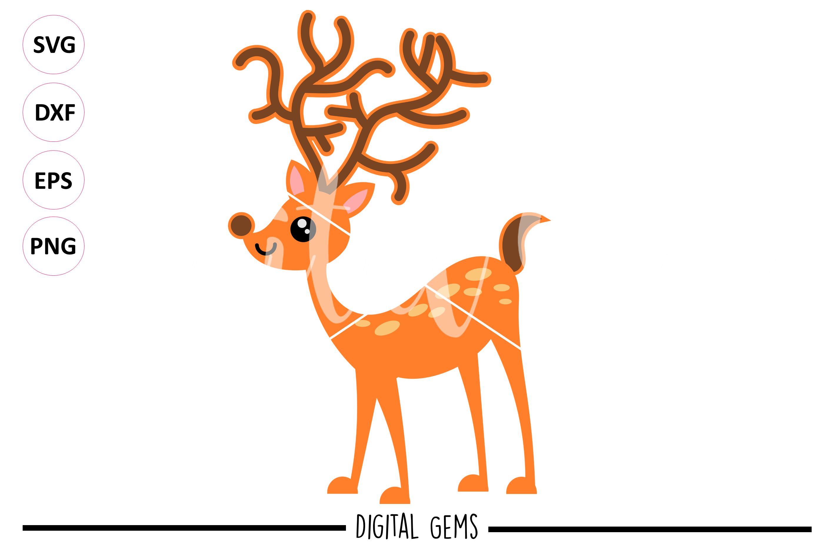 Download Reindeer SVG / PNG / EPS / DXF files (35504) | SVGs ...