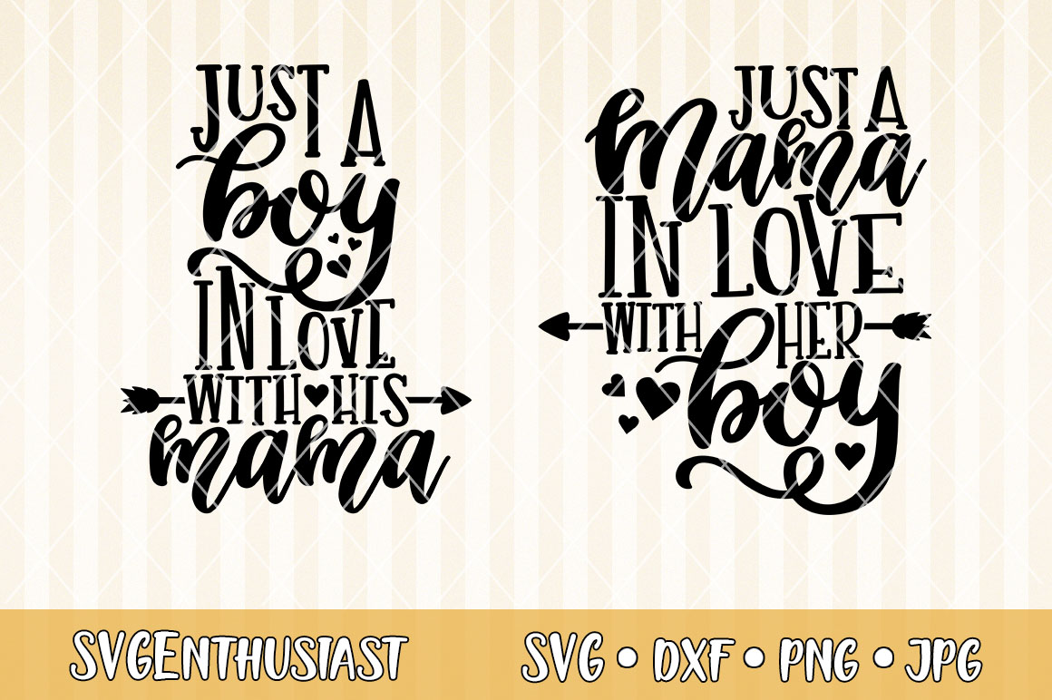 Download Just a mama in love with her boy SVG cut file (296087 ...