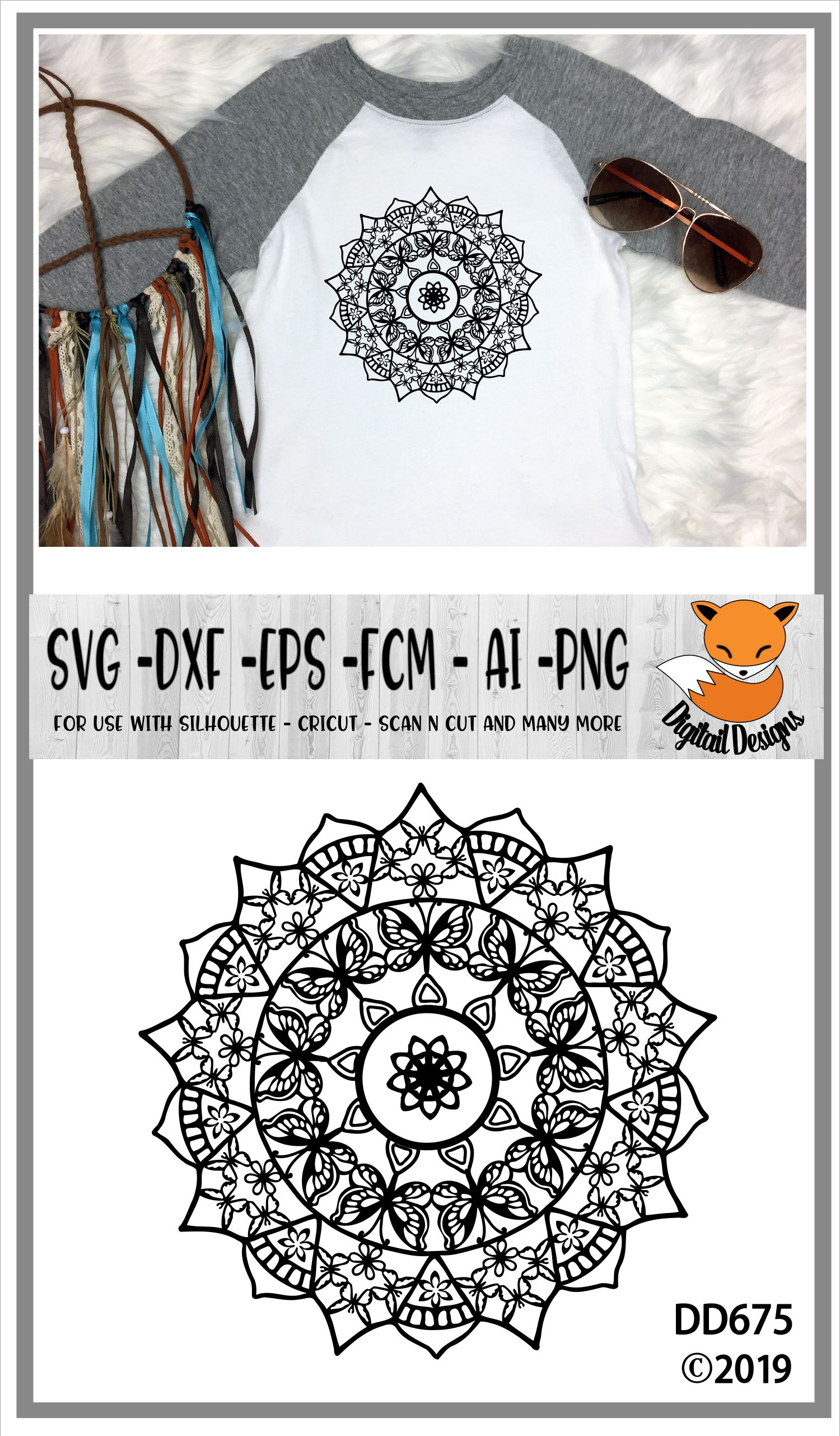 Download Butterfly Mandala SVG (93483) | Cut Files | Design Bundles