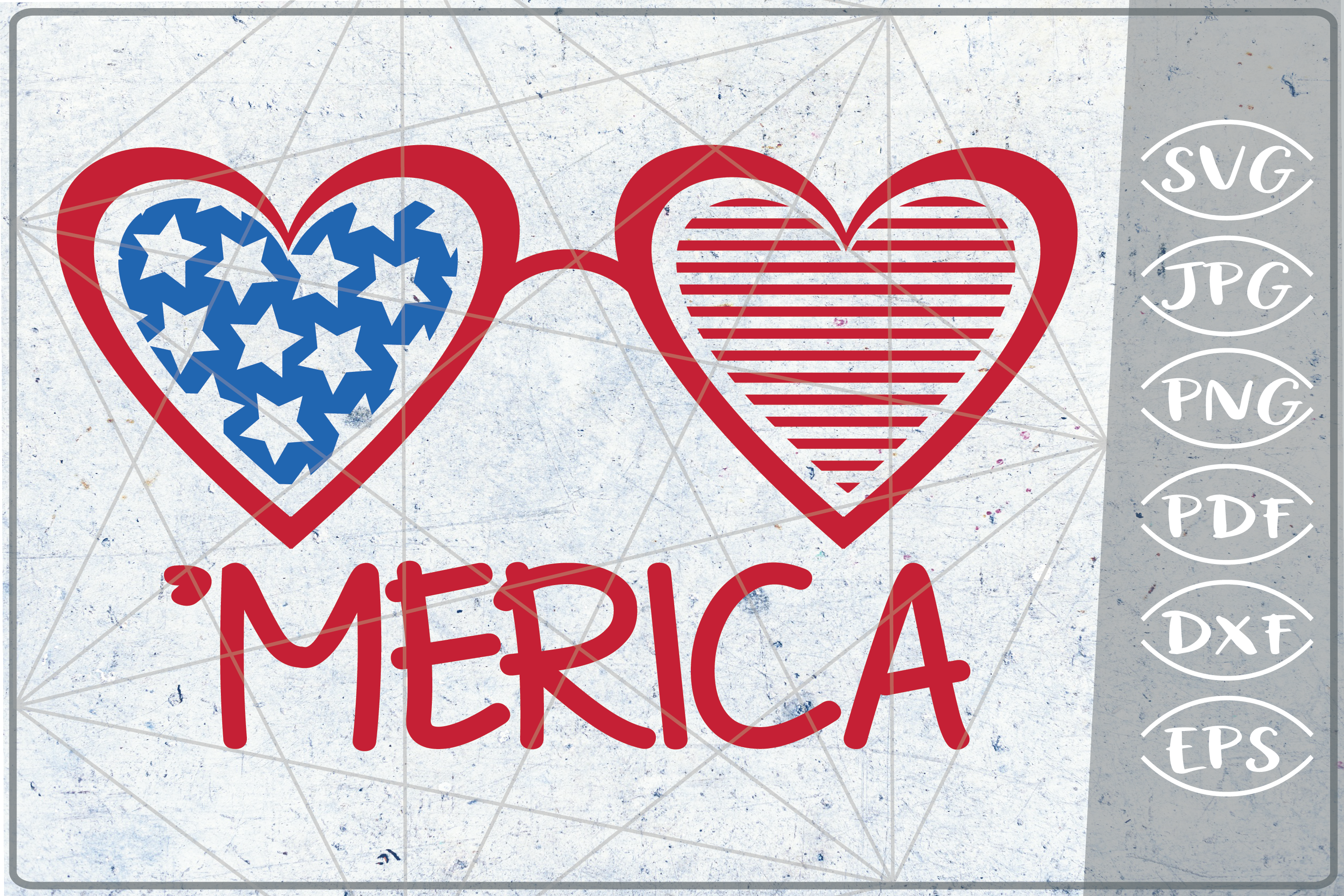 Download Merica Heart Svg 4th Of July Independence Day Crafters 254737 Cut Files Design Bundles