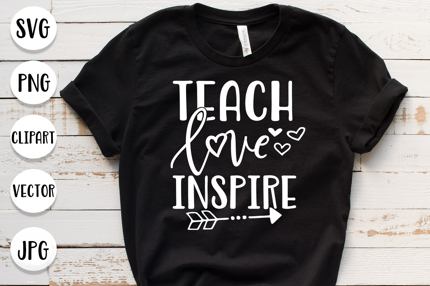 Download Teach Love Inspire svg - Cut files for teacher (196457 ...