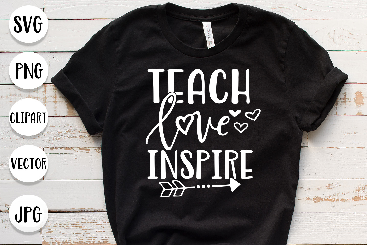 Download Teach Love Inspire svg - Cut files for teacher (196457) | SVGs | Design Bundles