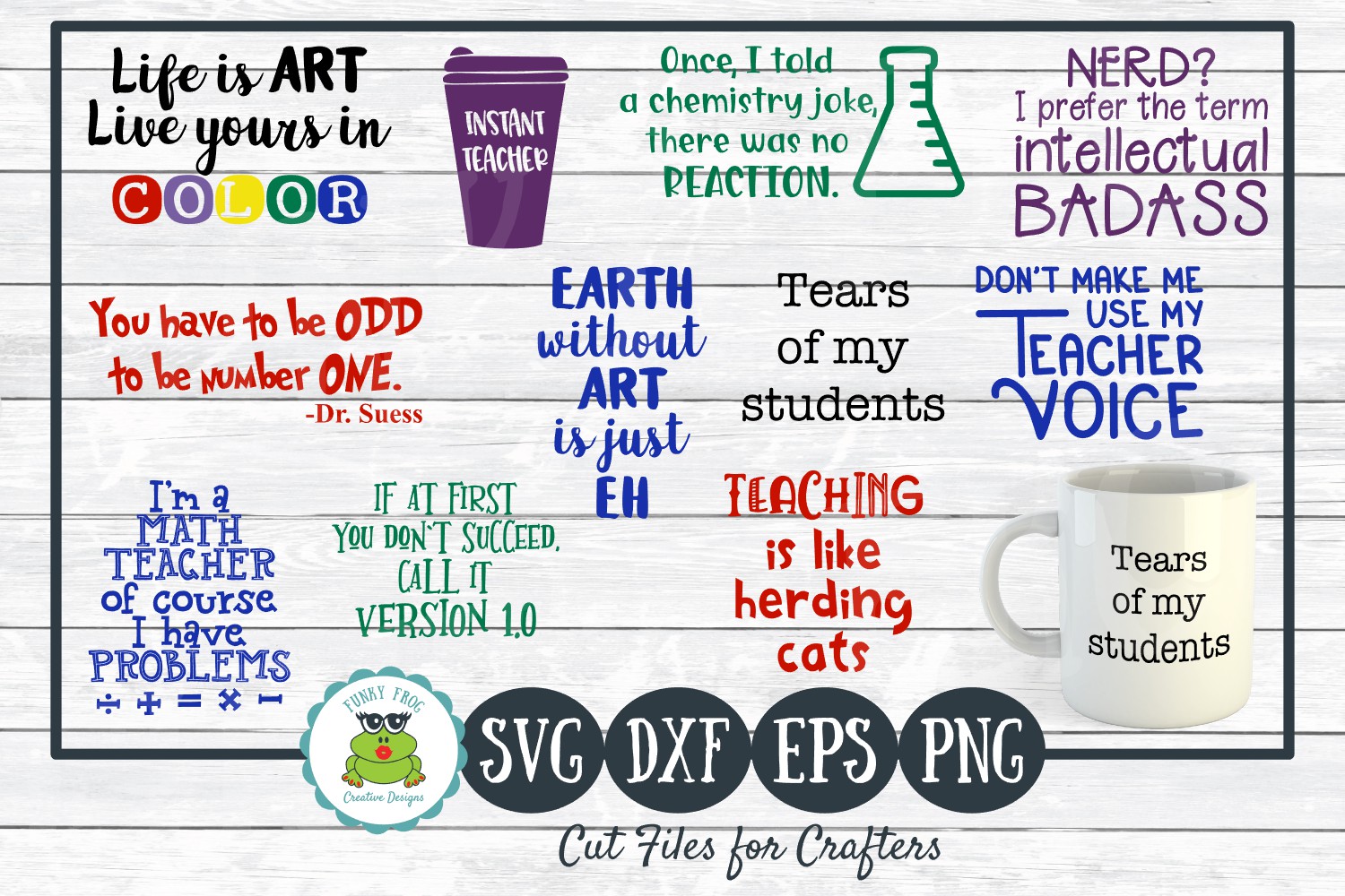 Teacher Designs Bundle- Teacher SVG Cut Files