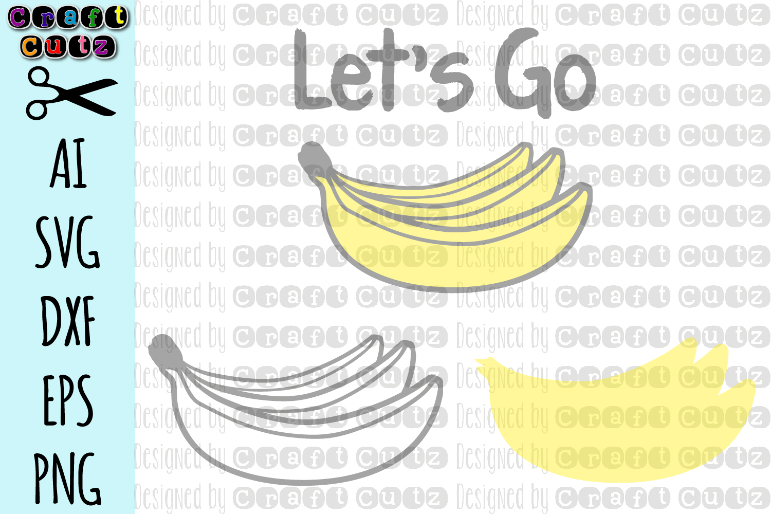 Download Let's Go Bananas svg, Banana svg, Party Shirt SVG (302891 ...